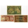 Image 1 : Gibraltar & Malta. Trio of Issued Banknotes, ND (1930s) to 1986
