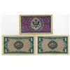 Image 2 : US. Military Payment Certificates, 3 Issued series 481 & series 611 notes.