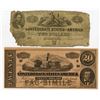 Image 1 : Virginia. Confederate States of America, 1862-64, Pair of Issued Banknotes