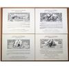 Image 1 : American Numismatic Association, 1971-74, Lot of 4 Silver Dollar Reprint Souvenir Cards