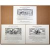 Image 1 : American Numismatic Association, 1971-74, Trio of Silver Dollar Reprint Souvenir Cards
