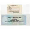 Image 2 : Specimens Traveler's Check and Metro Pass ND (1980 to 1990s)