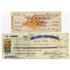 Image 1 : California and Dakota. Bank of California & Bismark National Bank Pair of Issued Banknotes, 1883 to 
