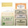 Image 1 : Railroads & Mining Group of 8 Certificates Issued and Unissued Stocks & Bonds ca 1860 -1920