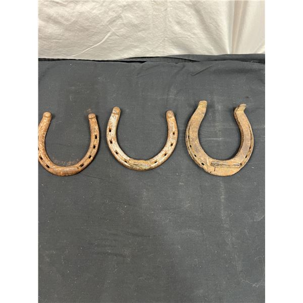 3 Vintage Horseshoes