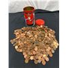Image 1 : 4.2 lbs Mix of Canadian & US Pennies