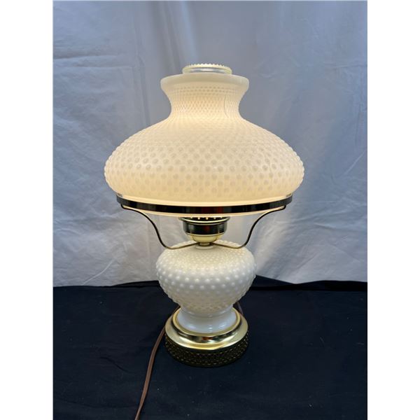 Milk Glass Table Lamp