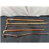 Image 1 : 5 Wooden Walking Sticks/Canes