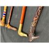 Image 2 : 5 Wooden Walking Sticks/Canes