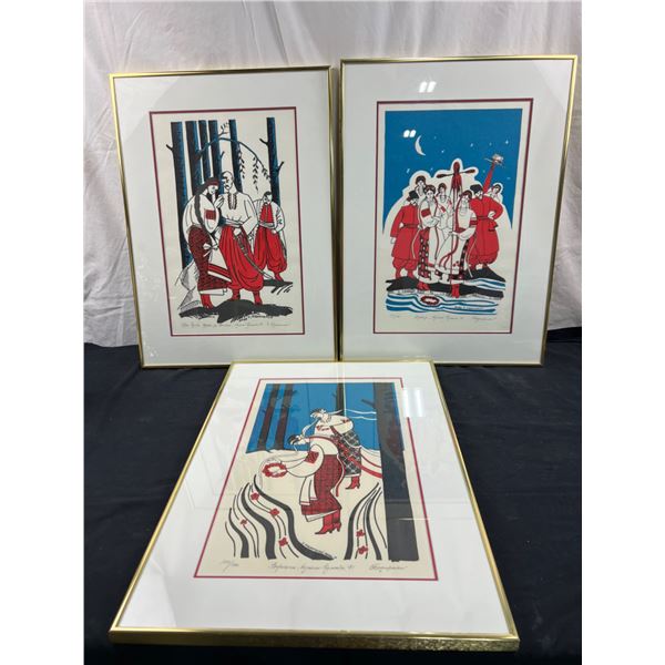 3 Framed Prints