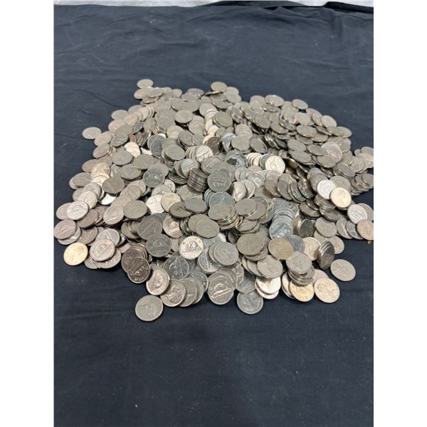 8.6 lbs Canadian & US Nickels