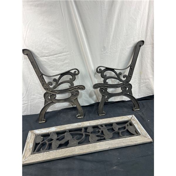 Cast Iron Children's Bench Pieces