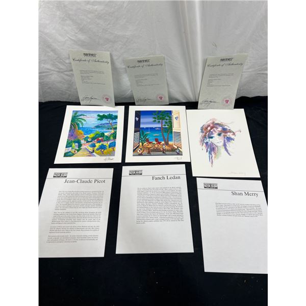 Prints By Jean-Claude Picot, Shan Merry & Fanch Ledan