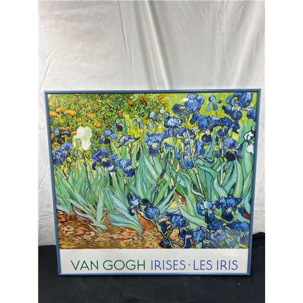 Framed Van Gogh Poster "Irises"