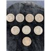 Image 1 : 8 Canadian 50 Cent Pieces