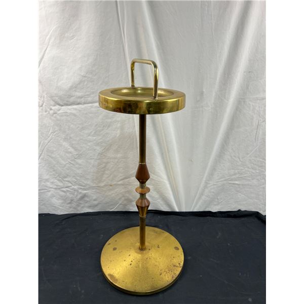 Vintage Brass Coloured Stand Ashtray