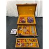 Image 2 : Wooden Jewellery Box With Content