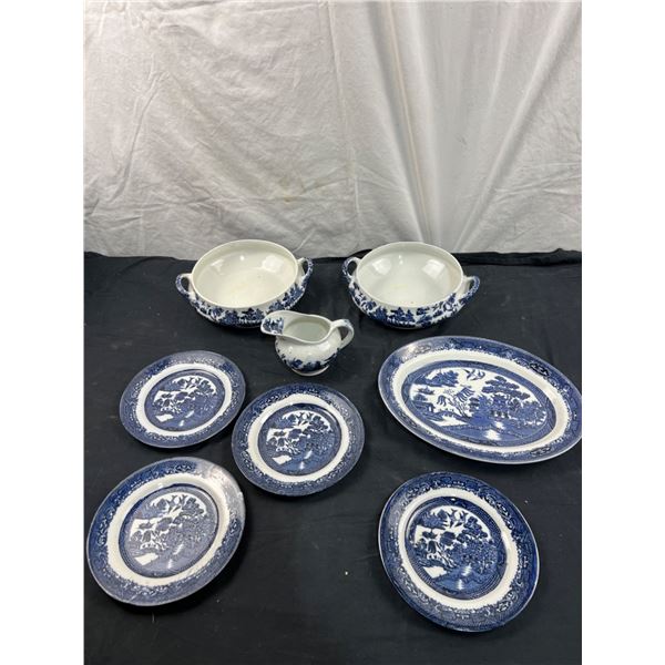 "Old Willow" Plates and Serving Dishes