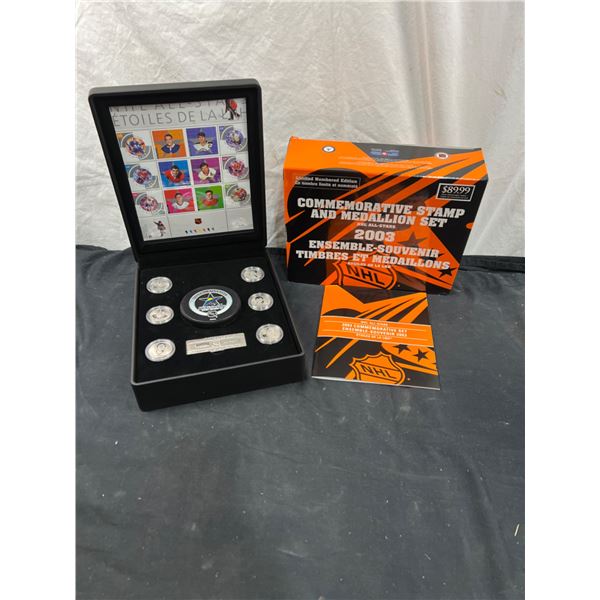 NHL All Stars 2003 Commemorative Stamp & Medallion Set