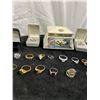 Image 3 : Assortment of Fashion Jewellery Rings & Trinket Box