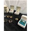 Image 5 : Assortment of Fashion Jewellery Rings & Trinket Box