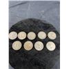 Image 2 : 9 Canadian .50 Cent Pieces