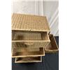 Image 3 : Woven Basket Drawer Unit & 3 Woven Baskets