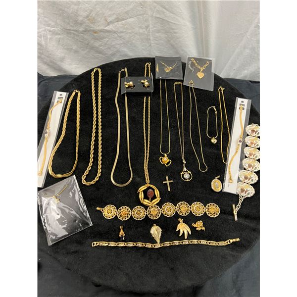 Assorted Gold Coloured Fashion Jewellery