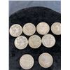 Image 1 : 9 Canadian 0.50 Cent Coins