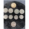 Image 1 : Assortment of Canadian Coins (Dollars & 0.50 Cent)