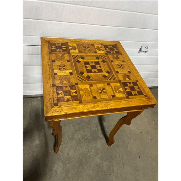 Wooden Table With Inlay