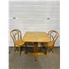 Image 1 : Wooden Table & 2 Wooden Chairs