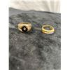 Image 1 : 2 Rings - 1 Stamped 750 (18K) other Stamped 14K