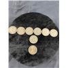 Image 2 : 8 Canadian 0.50 Cent Coins