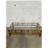 Image 1 : Bamboo Style Glass Top Coffee Table