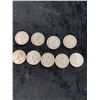 Image 2 : 9 Canadian .50 Cent Pieces