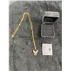 Image 1 : Two Toned Eagle Pendant with 14KGF Stamped Chain