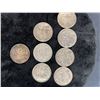 Image 1 : 8 Canadian 0.50 Cent Coins