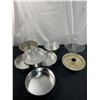 Image 1 : Assorted Baking Pans & Glass Cake Stand With Dome
