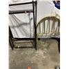 Image 1 : 2 Single Bedframes with 2 Brass Coloured Head Rails