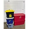 Image 1 : 5 Totes With Lids
