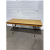 Image 1 : 6' Wooden Folding Table