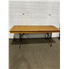 Image 1 : 6' Wooden Folding Table