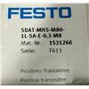 Image 7 : (3) Festo #SDAT-MHS-M80-1L-SA-E-0.3-M8 Position Transmitter