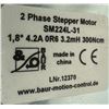 Image 7 : (2) baur #SM224L-31 2 Phase Stepper Motor