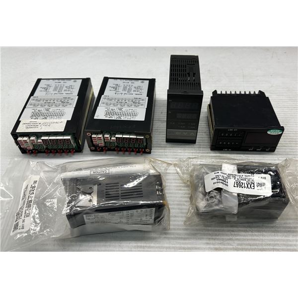 Lot of (6) Misc. Temperature Controllers as Pictured