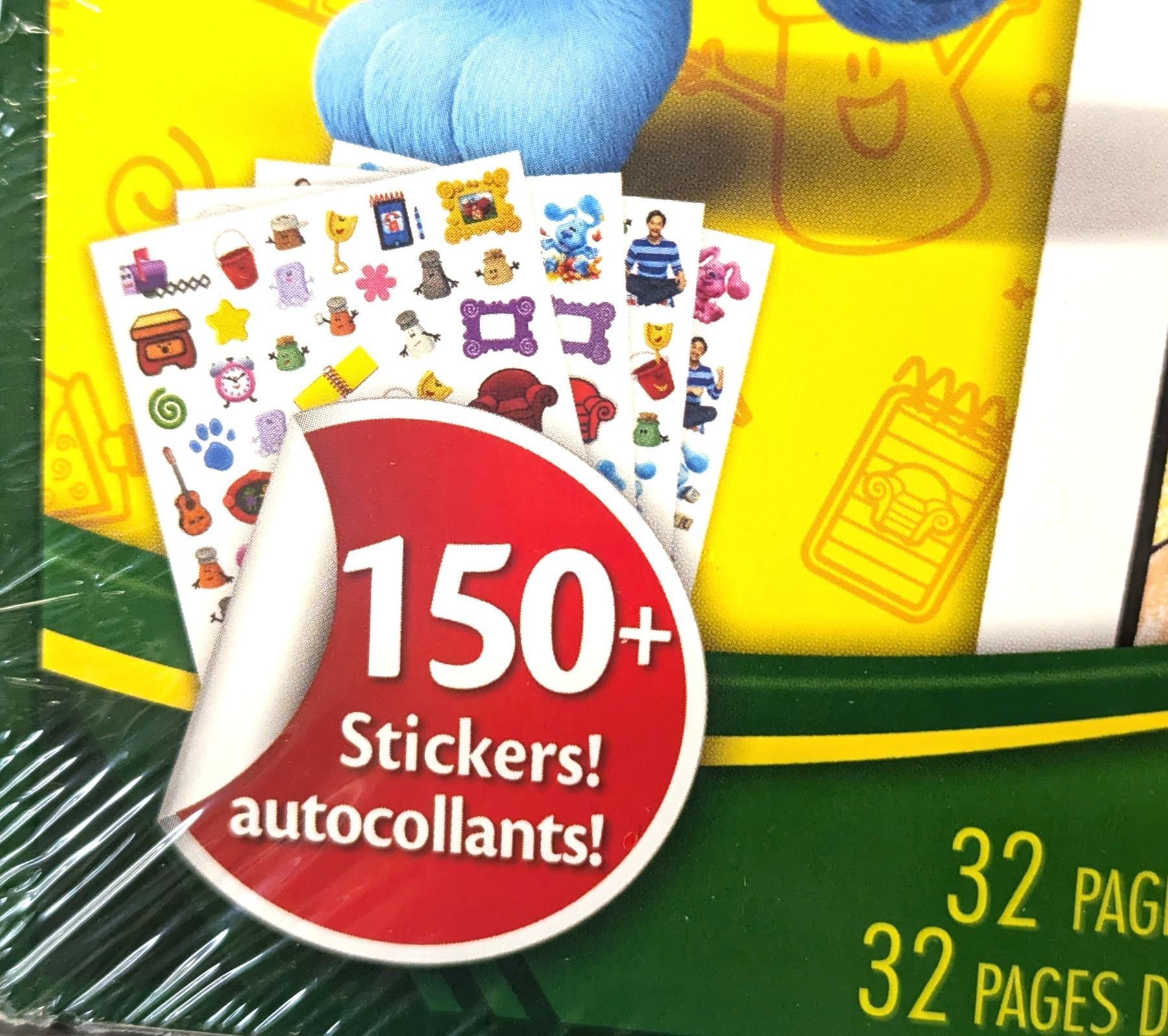 Fth Sticker Crayola Blues Clues Colour and Sticker Books - Lot of 24 (2 Cases) | FtH