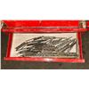 Image 3 : RED 3 DRAWER INDUSTRIAL PORTABLE TOOL BOX ( 21"W X 9"D X 11.5"H ) *CONTENTS INCLUDED*