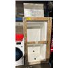 Image 1 : WHITE PLASTIC BATHTUB (31"W X 60"L X 20"H) AND A WHITE PLASTIC SINK (24"W X 24"D X 10.5H)