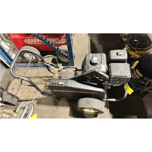 BLACK MOBILE INDUSTRIAL GAS POWERED 3500 PSI PRESSURE WASHER WITH WAND & 2 NOZZLE